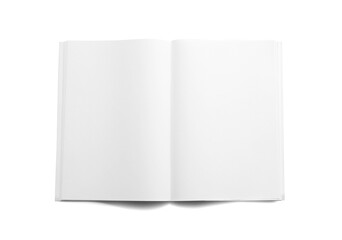 Blank magazine on white background
