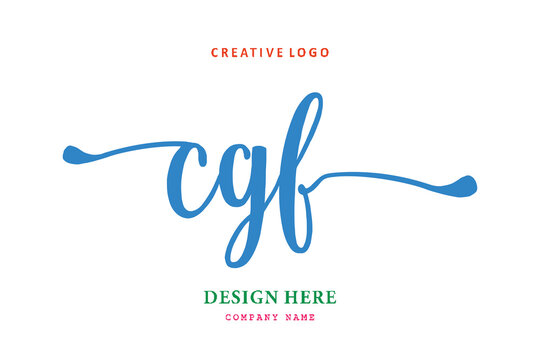 pharmacy logo composition of the letter CGF is simple, easy to understand, simple and authoritative