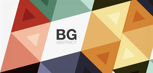 Mosaic triangle pattern abstract background for cover, banner, flyer and poster and other template