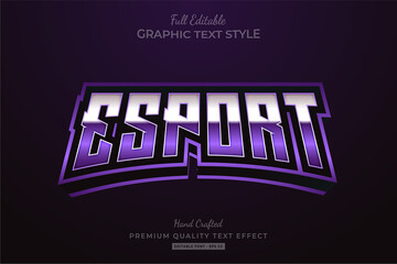 Esport Purple Editable Text Style Effect Premium © Dark Anchor