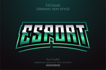 Esport Green Editable Text Style Effect Premium © Dark Anchor