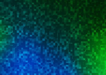 Light Blue, Green vector texture in rectangular style.