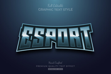 Esport Dark Editable Premium Text Style Effect © Dark Anchor