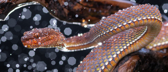 Obraz premium Brown Viper Snake