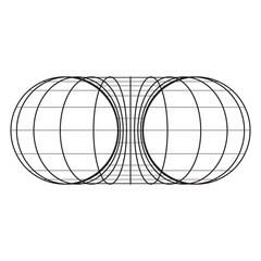 Torus Topology Circle Geometry Mathematics on white background. - obrazy, fototapety, plakaty