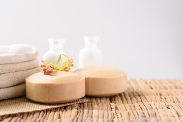Fototapeta na wymiar Tamarind soap spa from natural product