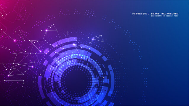 Abstract polygonal space