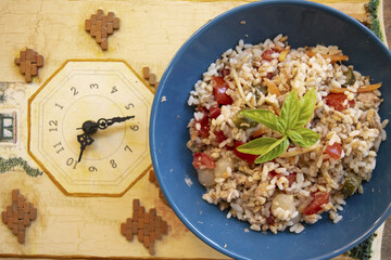 vegetable rice salad