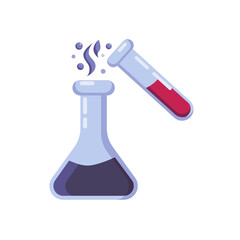 Chemistry science, education icon