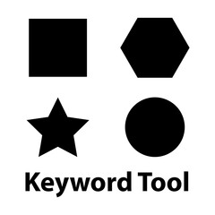 symbol black whit line keyword tool vector
