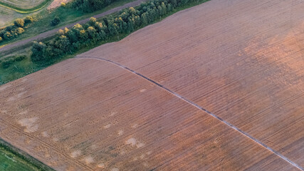 Obraz premium field nature agriculture landscape drone photography summer