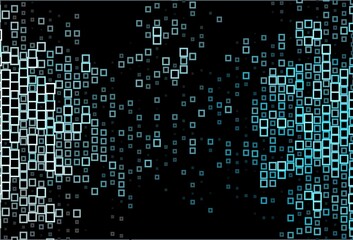 Dark BLUE vector pattern in square style.