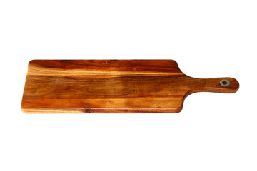 wooden cutting board isolated on white background
