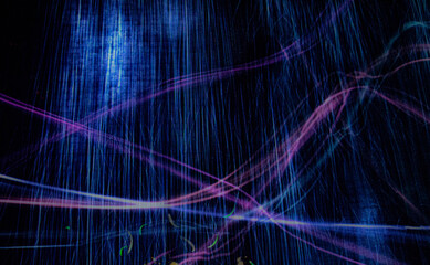 abstract blue rain background