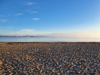 Sonnenaufgang im Nebel - Eckernförde Südstrand