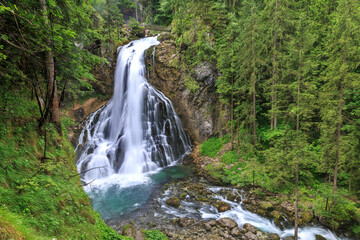 Golling waterfall near Golling in Salzburg county, Austria