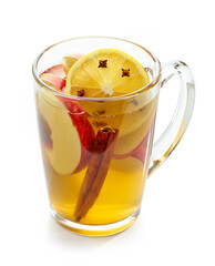 green tea with apple and lemon