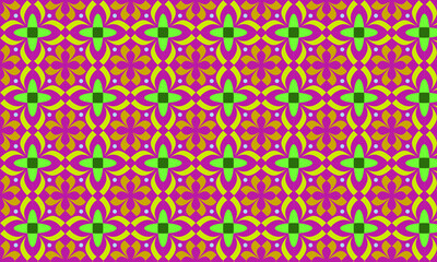 Classic style Pattern Vector Illustration. Element. Colorful Pattern with red background