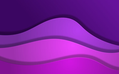 Abstract wave overlap background in purple colors.
