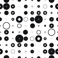 Circle Abstract Pattern.dotted Seamless texture.Halftone vector background.Polka Dots 