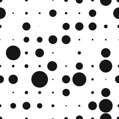 Circle Abstract Pattern.dotted Seamless texture.Halftone vector background.Polka Dots 