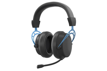 3D rendering of gaming headphones with microphone for cloud gaming and streaming