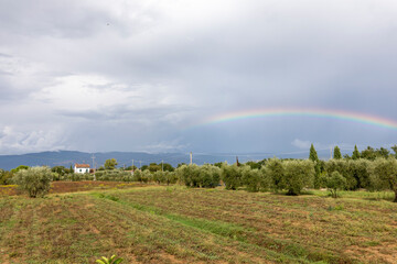 Regenbogen in der Toskana