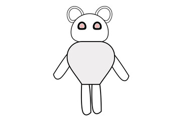 robot out line  design vector illustration