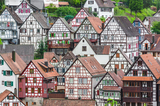 Fachwerkh&auml;user in Schiltach im Schwarzwald