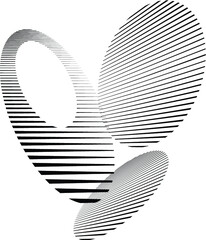 Lines circle wallpaper . Vector Illustration . Design element . Abstract Geometric background .