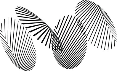 Lines circle wallpaper . Vector Illustration . Design element . Abstract Geometric background .