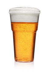 Beer in a plastic cup