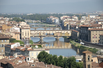 Fototapeta na wymiar Panoramic view of the city of Florence, Tuscany, Italy