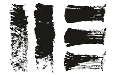Flat Paint Brush Thick Short Mix Background High Detail Abstract Vector Background Mix Set 