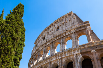 Obraz premium Colosseum Amphitheatre in Rome, Italy