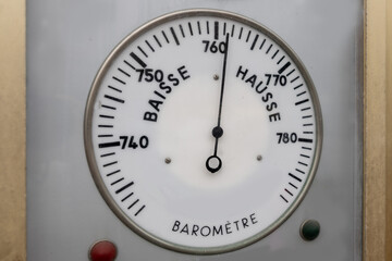 Vintage weather station Barometer, Hygrometer and Thermometer