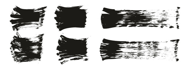 Flat Paint Brush Thick Short Mix Background High Detail Abstract Vector Background Mix Set 