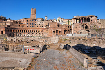 Fototapeta premium Trajan Forum and Market in Rome, Italy