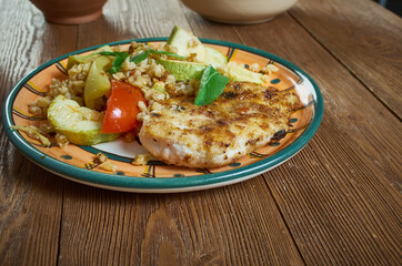Cotolette di pollo con zucchine
