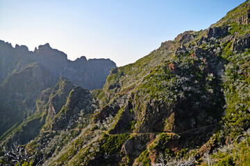Fototapeta na wymiar landscape in the mountains in Madeira