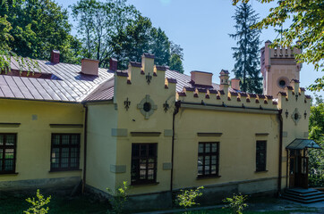 Lviv Old City architecture in the autumn sunny day