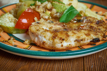 Cotolette di pollo con zucchine