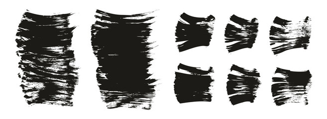 Flat Paint Brush Thick Short Mix Background High Detail Abstract Vector Background Mix Set 