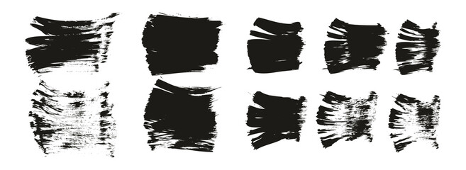 Flat Paint Brush Thick Short Mix Background High Detail Abstract Vector Background Mix Set 