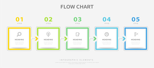 Simple infographic template design