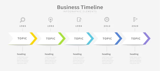 Foto op Plexiglas Business timeline infographic © JoyImage