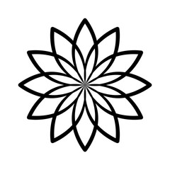 Lotus vector icon