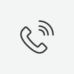 Phone call icon isolated on background. Communication symbol modern, simple, vector, icon for website design, mobile app, ui. Vector Illustration