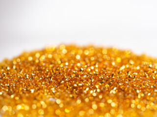Golden beads background