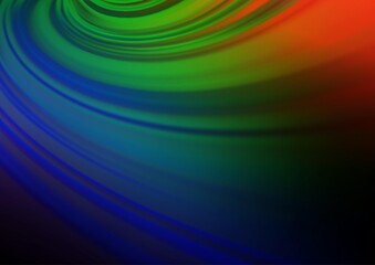 Dark Multicolor, Rainbow vector abstract blurred pattern.